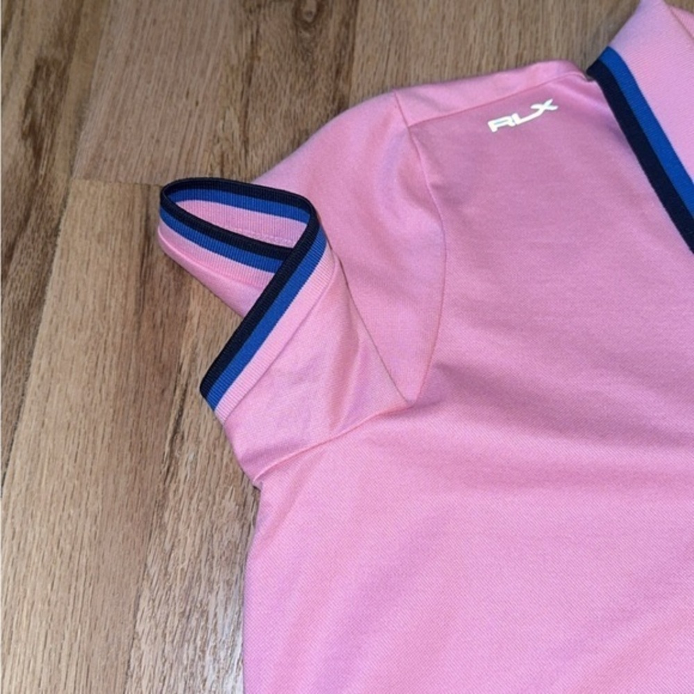 RLX Polo Golf Tour Pique VAL Pink‎ Short Sleeve Women's Golf Shirt Small - Picture 5 of 11